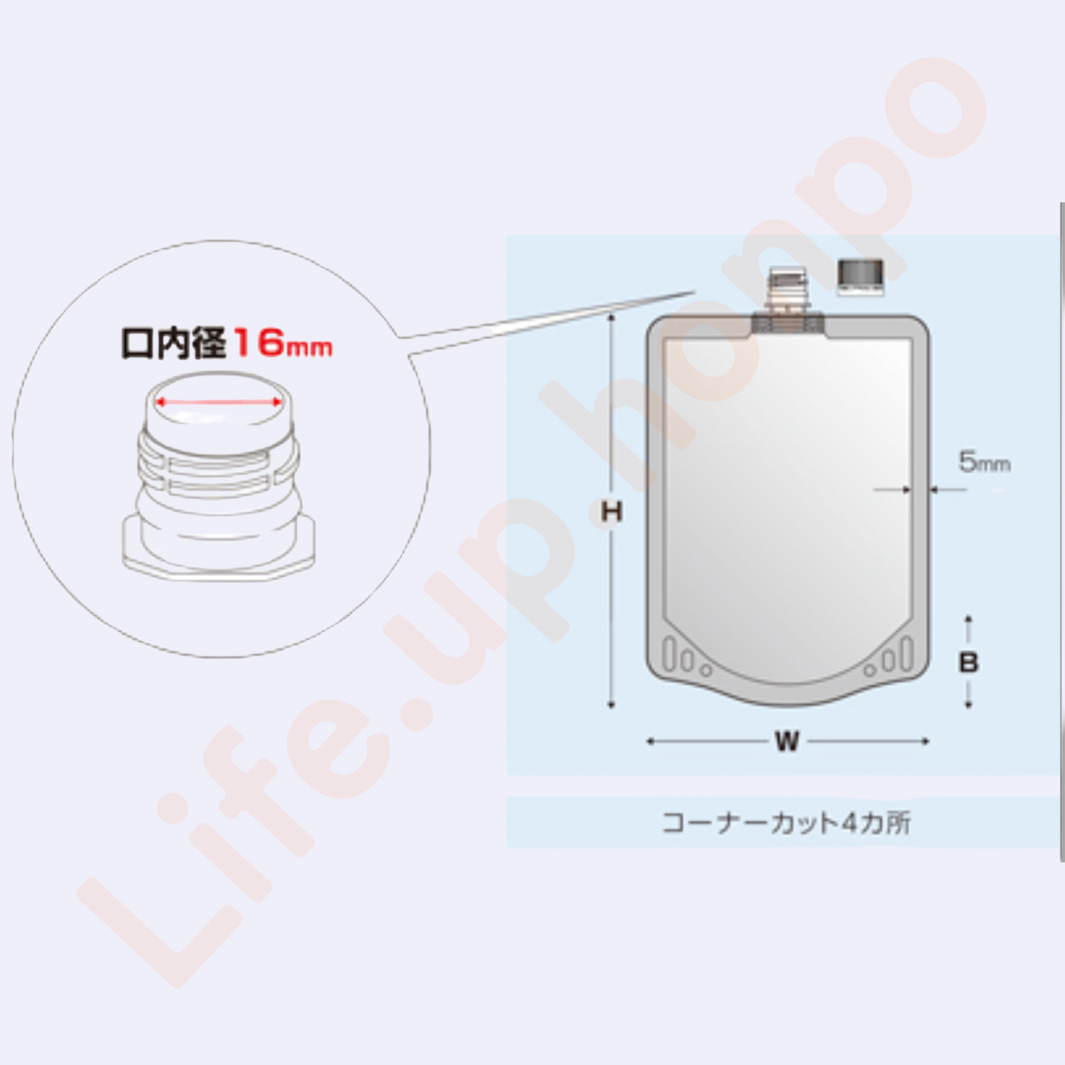 キャップ付きアルミスタンド袋 10枚セット 約200ml 110mm×150mm（底33.5mm）