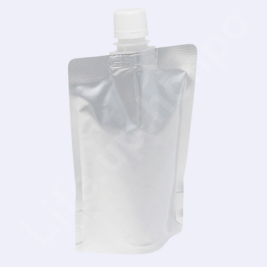 キャップ付きアルミスタンド袋 10枚セット 約200ml 110mm×150mm（底33.5mm）